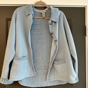 Teddi Light Blue Cardigan Sweater